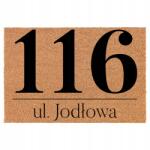 TabPrint Lábtörlő Bejárati Kókusz Bézs 40X60 Cím: Házszám És Utca (ADRES: NUMER DOMU I ULICA)