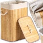 Zender Textil Bambusz Szennyestartó Kosár Játék Fedéllel Nagy 72L-ES Láda (ZENLCB10Y)