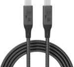 Prestige Charge Cablu USB-C 4.0 240W PRESTIGE CHARGE, Transfer 20Gbps & Video 8K@60Hz/ 4K@144Hz, PD 3.1, compatibil Thunderbolt 4, Laptop, Tableta, iPhone 15/16/17, 3m, Negru