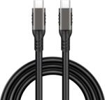 Prestige Charge Cablu USB-C 3.2 100W PRESTIGE CHARGE, Transfer 20Gbps & Video 4K@60Hz, PD 3.0, compatibil Thunderbolt 3, Laptop, Tableta, iPhone 15/16/17, 1m, Negru - prestigecharge - 59,96 RON