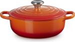 Le Creuset Tigaie adâncă Saute, 24 cm, portocaliu aprins (21198240902430)