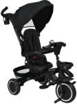 Bebe Stars 360° Racer Tricicletă Pliabilă și Transformabilă 3 în 1 pentru 1-5 Ani Negru 820-188 (820-188)