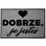 TabPrint Lábtörlő Bejárati Monokróm 40X60 Stílus Nyomtatás Dekoráció Ajándék Divat (WYCIERACZKA STYL SZARA TRWAŁA MONOCHROM MOCNA)