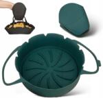  Yemmar Szilikon Forma Olajsütőhöz Air Fryer 18 cm Zöld (Okrągła silikonowa forma)