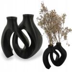  Pampas Fű Váza Dupla Törhetetlen Nappali Dekoráció 18 cm (WAZ00019B)