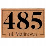 TabPrint Lábtörlő Bejárati Kókusz Bézs 40X60 Utca És Helyiségszám (ULICA I NUMER TWOJEGO LOKALU)