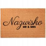 TabPrint Lábtörlő A Cipő Bejárati Ajtaja Alá Kókusz Nevek A Monogramod (NAZWISKA TWOJE INICJAŁY)