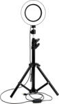 IRiSfot Led Photo Ring Light 01838 Lumină Inelară 26cm 2500 - 6000K cu Trepied pardoseală și Suport pentru Telefon (01838)