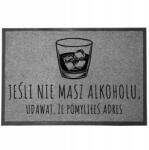 TabPrint Lábtörlő Bejárati Monokróm 40X60 Ajándék Stílus Divatos Nyomtatás Dekoráció (WYCIERACZKA MONOCHROM STYL MODNA SZARA TRWAŁA)