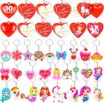  Kulcstartók Medálok Ajándék Valentin napra 30db (X001W8D0CR)