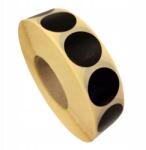 Randi Öntapadó címkék, fekete körök, fi20mm, 2000 db (ETGAFI20_2000_40_CZARNY)