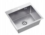 Quadron Süllyesztett Acél Mosogató 50x45x20 CM Szifonnal 1 Kamrás (ZH5045BS)