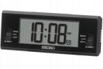 Seiko Fekete Ébresztőóra Seiko QHL093K Hőmérő Higrométer 2 Riasztás Háttérvilágítás (QHL093K)