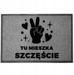 TabPrint Lábtörlő Bejárati Monokróm 40X60 Dekoráció Nyomtatás Divatos Ajándék Stílus (WYCIERACZKA TRWAŁA SZARA MOCNA MONOCHROM STYL)