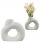  Pampas Fű Váza Boho Törhetetlen Nappali Dekoráció 18 cm (WAZ00016W)