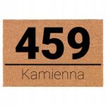 TabPrint Lábtörlő Bejárati Kókusz Bézs Utcai Ház/lakás Számmal (ULICA Z NUMEREM DOMU/MIESZKANIA)