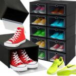  10x Doboz rendszerező cipőtartó átlátszó fedéllel rendszerező nagy (10 x PUDEŁKO POJEMNIK ORGANIZER NA BUTY D2)