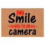 TabPrint Lábtörlő Ajtó Ajtóhoz Otthonra Kamera Minták 60x90 (60x90 wycieraczka_kokosowa)