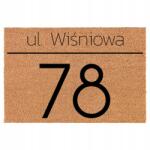 TabPrint Lábtörlő Bejárati Kókusz Bézs 40X60 Szám És Utcai Helyiség (NUMER I ULICA TWOJEGO LOKALU)