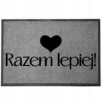 TabPrint Lábtörlő Bejárati Monokróm 40X60 Nyomtatott Ajándék Stílus Divatos Dekoráció (WYCIERACZKA SZARA MONOCHROM STYL MOCNA TRWAŁA)