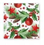 Procos Karácsonyi Pinecones szalvéta 20 db-os 33x33 cm