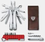 Victorinox Multifunctional Victorinox Swiss Tool Spirit X Plus cu clichet, teaca piele, 105 mm, argintiu 3.0236. L (3.0236.L)