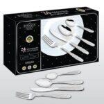 BOHMANN Комплект прибори за хранене Bohmann BH BP A24-SM, Кутия, 24 бр, Инокс (9BHBPA24SM) - technomani