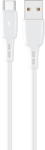 Lemontti Lemontti Cablu Wind Fast Charge USB-A la Type-C, 1.2m, Alb (LEMCUTYPC12A)