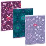 Ars Una Purple Bloom mix 5251 A4 extra kapcsos ponthálós füzet (53102515) - bestbyte