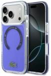 Lacoste iPhone 17 Pro Lacoste Shockproof Átlátszó Matt MagSafe tok tengerészkék