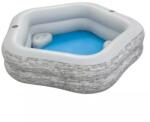 Bestway felfújható medence - Family Pool, TruPrint Stone, 213 x 206 x 53 cm