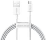 Baseus Cablu alimentare si date Baseus, Superior, Fast Charging, USB - Micro-USB 2A 1m, Alb