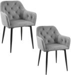 AKORD 2db Étkezőszék Szett, Szürke