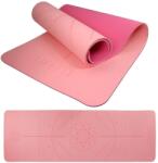 LIFEFIT LIFEFIT Relax Duo jógamatrac, 183x58x0, 6cm, rózsaszín