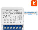 Avatto Comutator inteligent Wi-Fi WSM16-W4 39x39x19 mm, Alb (30860) - 24mag