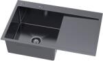 Ruvetti Masivo chiuveta cu dozator 78x49 cm grafit 5002M_PVD_GRF160_WL (5002MPVDGRF160WL) Chiuveta
