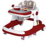 Teno Teno® Multifunkciós csecsemő-gyermek óvoda, tálca 3 játékkal, macska, zene, állítható, összecsukható, max. 20kg súly, 6-36 hónapos korig, piros színű