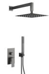 Armatura Logon Gun Metal Grey set de duș ascuns cu duș de ploaie grafit 5139-501-61 (513950161)