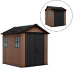 Keter Newton Plus wide 7 x 7, 5 műanyag kerti ház barna (261859) - homelux