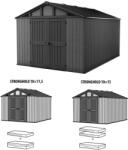 Keter Stronghold műanyag kerti ház - hosszabbító készlet szürke (260799) - homelux