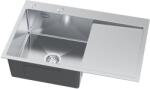 Ruvetti Masivo mosogató adagolóval 78x49 cm acél 5002M_BS160_WL (5002MBS160WL)