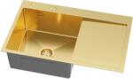 Ruvetti Masivo mosogató adagolóval 78x49 cm arany 5002M_PVD_GOLD160_WL (5002MPVDGOLD160WL)