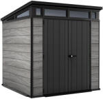 Keter Signature pent 7x7 műanyag kerti ház viharszürke (263851) - leziteronline