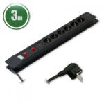 Esperanza SZÜ-Delight 6-os elosztó túlfesz. és túláram elleni védelemmel 3m (20249)