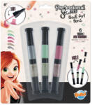 Buki France Körömdíszítő tollak 3 db-os, Ezüst (BUKIPS102)