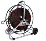 Runpotec PE behúzókötél acél csévélődobbal, D=12 mm, 200m (101210) (101210)