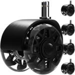 Ruhhy fekete forgószék kerekek 5 db-os készlet 26294 (5900779961340)