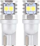 AMiO Led Izzó 6SMD 3030 12/24V Helyzetjelző Lámpa W5W W10W T10 Canbus 2db - Fehér (AMI-02801) (AMI-02801)