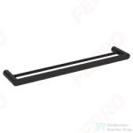 FERRO NOSTRIS 60 cm-es törölközőtartó dupla, fekete ANS10BL (ANS10BL)
