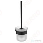 FERRO NOSTRIS fali WC-kefe tartó, fekete ANS14BL (ANS14BL)